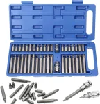 40-osaline Torx, Hex, Spline otsikute komplekt sinises kohvris
