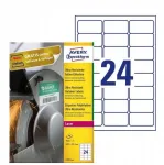 Pol&uuml;et&uuml;leeni etikett ULTRA AVERY, 63,5 x 33,9 mm.