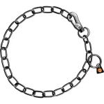 Ketis karabiiniga Sprenger, must roostevaba teras, 3 mm, 50 cm, 2,5 cm l&uuml;li