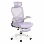 Ergonoomiline p&ouml;&ouml;ratav kontoritool k&auml;etugede ja v&auml;ljaulatuva jalatugedega