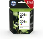 HP 303XL tindikassett, must ja v&auml;rviline, HP printeritele