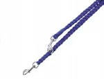 Koera rihm Nobby, punutud nailon, reguleeritav, S-M, 16 mm, 2 m, sinine