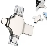 USB-m&auml;lupulk 256GB, USB, USB-C, Micro USB, Lightning, h&otilde;bedane