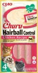 Inaba Churu kanamaitselised kassimaitsed karvapallide vastu, 4 x 14 g (56 g)
