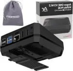 Raspberry Pi 5 alumiiniumist korpus M.2 NVMe PCIe ja PWM ventilaatoriga