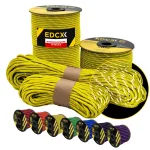 Helkuriga 4,4 mm kollane EDCX Paracord 550 n&ouml;&ouml;r, 30 m