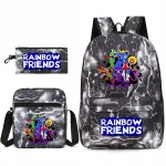 Rainbow Friends laste seljakott A4 suurus, pliiatsikotiga, Roblox teemaline
