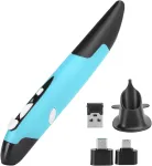 Juhtmevaba ergonoomiline pliiatsi-kujuline hiir, 4 nuppu, reguleeritav DPI, 2.4G
