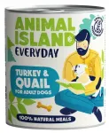 Koerakonservid Animal Island kalkuni- ja faasanilihaga, 800 g