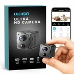 Siseruumi WiFi kaamera ULEXOR 4K PIR liikumisanduri ja &ouml;&ouml;n&auml;gemisega