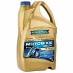 RAVENOL Motobike 4T Ester s&uuml;nteetiline mootori&otilde;li 10W30, 4 l