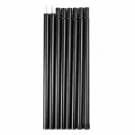 Kokkupandavad telgi vardad, 25 mm, 2,4 m, mustad, 8 tk