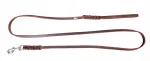 Nahast punutud Dingo rihm, 0,8&times;230 cm, pruun