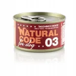 Natural Code 03 konserveeritud koeratoit kalkuniliha ja kartulitega, 90 g
