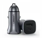 3x USB 3.0 auto laadija, QC, LED, 3A