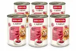 ANIMONDA Carny Adult m&auml;rg kassitoit veise- ja s&uuml;damelihaga, 6 x 400 g