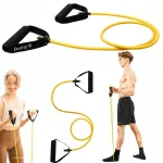 Vastupidavuskumm k&auml;epidemetega DrFit, kollane, 4,5 kg