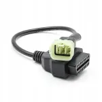Diagnostikaadapter OBD2 kuni 6-pin KTM mootorrattale
