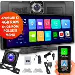 Auto multimeediam&auml;ngija CarPlay, Android Auto ja DVR videovalvuriga, 13 tolli