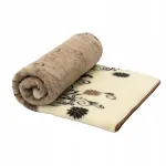 Villane merino villast pleed, 140x200 cm, pruun-liivakarva, 100% Austraalia vill