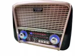 Kaasaskantav retro stiilis p&auml;ikese raadio koos laetava akuga, USB ja Bluetooth