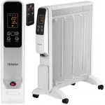 Infrapuna elektriradiaator termostaadi ja taimeriga, valge, 2000 W