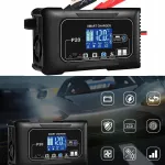 Aku laadija LCD-ga, 12V/24V, universaalne mootorratastele ja autodele