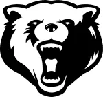 Kleebis autole BEAR HEAD, 18 x 19 cm, taustata