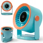 Mini lauaventilaator LCD sinine vaikne