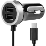 AMiO-02058 autolaadija, 2x USB-C, 12V/24V