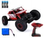 Raadio teel juhitav maastur CAR RC Rock Crawler 4x4, punane, kaks mootorit