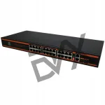 V&otilde;rgul&uuml;liti DVX PoE, 24x PoE porti, 1Gbps, 2x uplink, SFP, 1U rack, 3000W