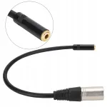 3,5 mm adapterikaabel, 3,5 mm pistik XLR-iks, tsink sulamist korpus