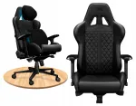 XL suuruses must naturaalnahast magnetiline kontoritool, kuni 150 kg