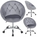 T&otilde;stetool ELEGANT VELOUR ratastega, hall, JUMIhome