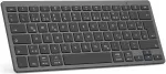 Juhtmevaba klaviatuur QWERTZ, saksa, must, kompaktsed m&otilde;&otilde;tmed
