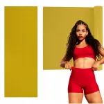 OMM YOGA libisemiskindel joogamatt, kollane, 4,5 mm
