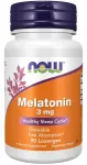 Toidulisand NOW Foods Melatonin 3 mg B6 vitamiiniga, 90 pastilli