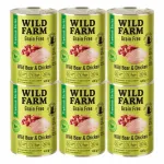 WILD FARM Premium Grain Free koeratoit metssea ja kanaga 6x400g