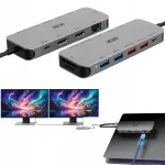 Universaalne 9in1 USB 3.0 hub HDMI, LAN, audio ja DisplayPortiga