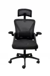 Ergonoomiline kontoritool reguleeritava seljatoe ja peatoega