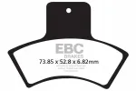 Piduriklotsid EBC FA270R, komplekt &uuml;he ketta jaoks