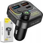 Autoline Bluetooth FM saatja ja laadija USB-C PD 36W, 2x USB-A QC3.0