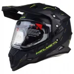 Enduro kiiver ADVENTURE NOX N312, fluo kollane, XL suurus