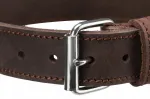 Paks pruun nahast koera kaelarihm XS-S, 27&ndash;34 cm