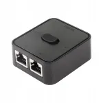 V&otilde;rgul&uuml;liti, 2 RJ45 pesa, must