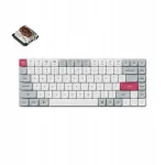 Keychron K3 Max QMK/VIA juhtmevaba mehaaniline klaviatuur, valge/hall
