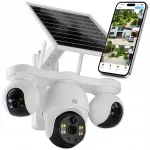 Zintronic SOLAR v&auml;line kaamera, p&ouml;&ouml;ratav, 3 objektiivi, GSM 4G LTE, 6 MPx