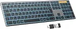 Juhtmevaba metallist klaviatuur Bluetooth RGB-valgustusega, QWERTZ, KB525-B