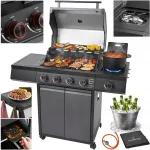 V&auml;lisgrill Garden Grill LEHMANN 4+1, malm, roostevaba teras, 15 kW, koos ballooni kapiga